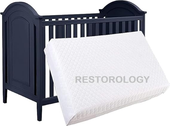 Travel Cot Bed Mattress, Extra Thick, Double Sided, Removable Washable Zip Cover, Available in All Sizes - Made in UK