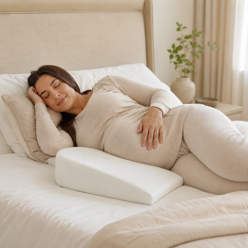 RAINBOW Pregnancy Wedge Pillow for Sleeping – Maternity Support Cushion for Belly, Back, Legs & Hips with Soft Velvet Cover