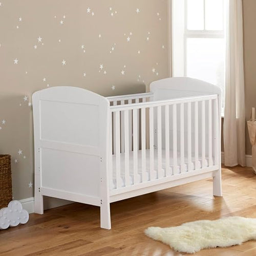 Baby Infant Crib Mattresses Breathable Extra Thick Super Soft Baby Toddler Cot Mattress Anti Allergy Waterproof With Removable Washable Cover Made In UK - 87 x 44 x 5 cm