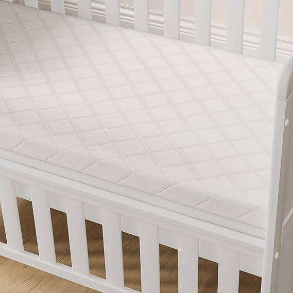 Baby Travel Cot Bed Mattress - Extra Thick, Double Sided, Removable Washable Zip Cover - Available in All Sizes