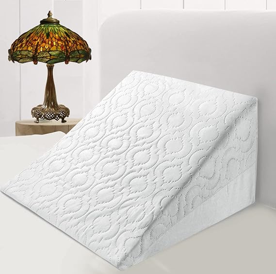 Acid Reflux / Back Pain / Allergies / Snoring / Heartburn - Quilted Breathable / Washable Zip Cover