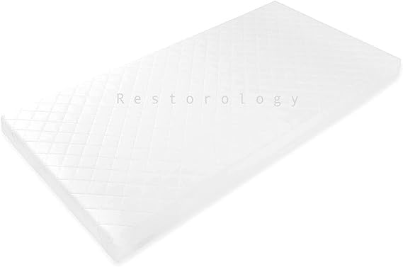 Baby Infant Crib Mattresses Breathable Extra Thick Super Soft Baby Toddler Cot Mattress Anti Allergy Waterproof With Removable Washable Cover Made In UK - 87 x 44 x 5 cm