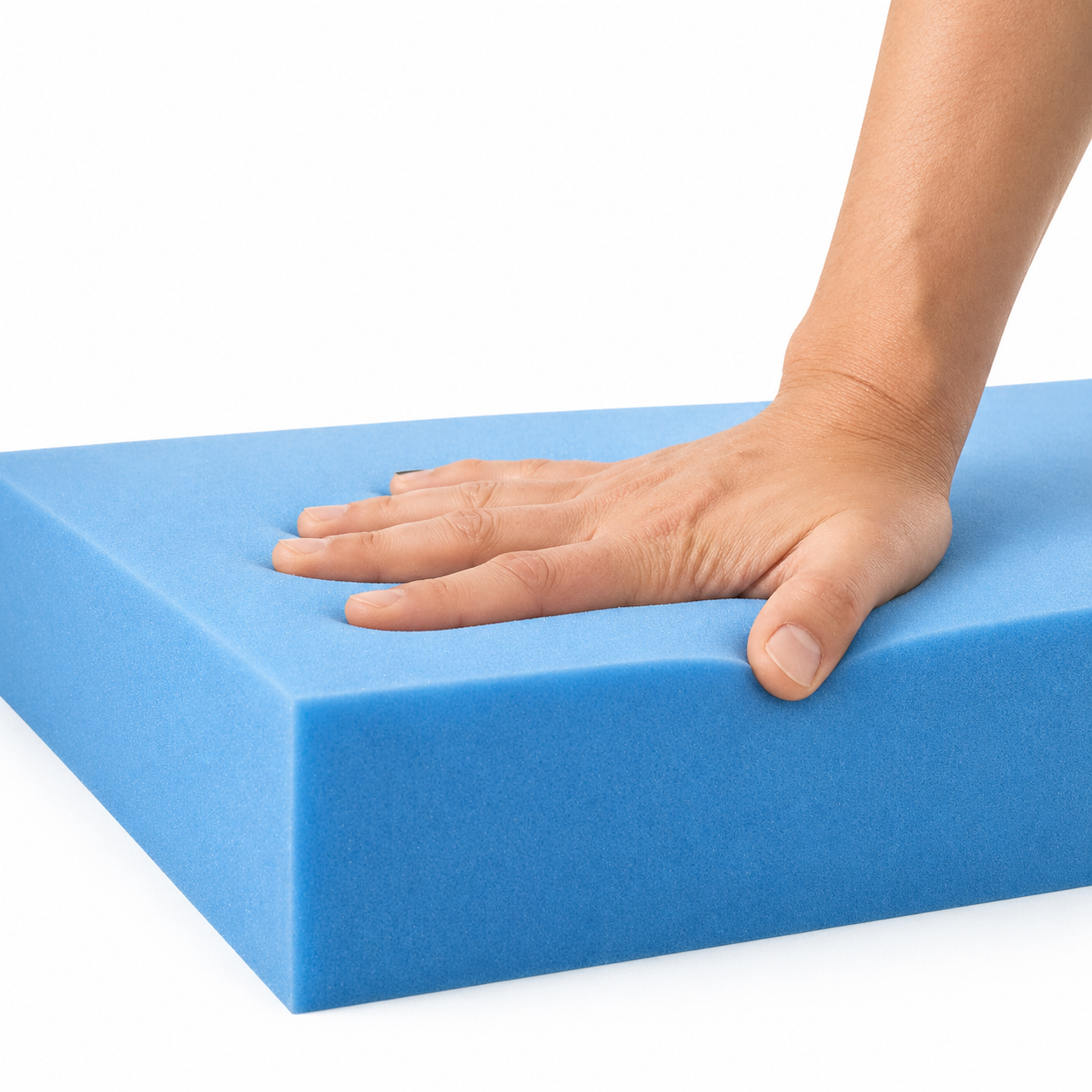 High Density Blue Firm Upholstery Foam Sheet – Firm Cushion Foam for Sofas, Seats, Beds, Campervans & DIY Upholstery