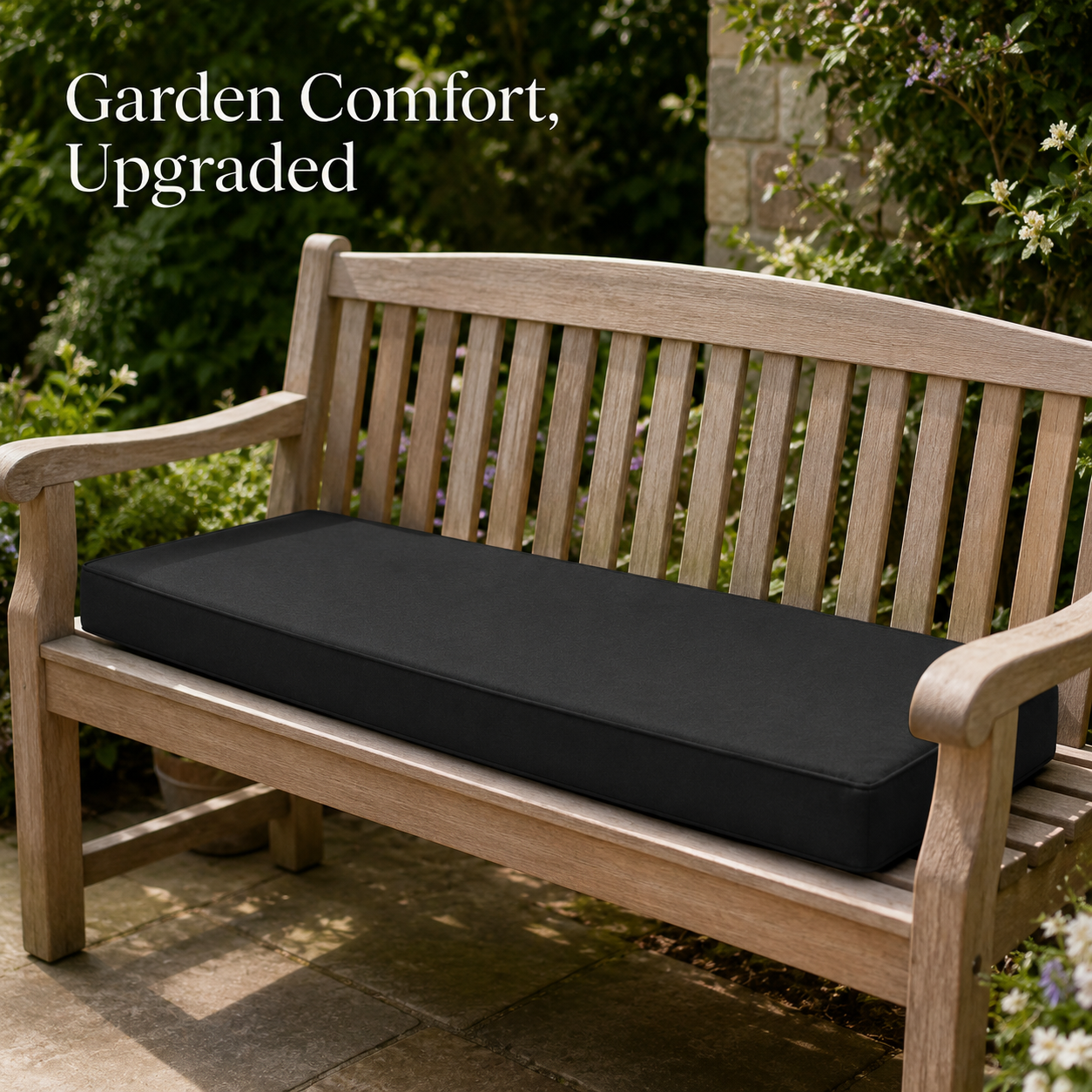 RAINBOW Waterproof Outdoor Bench Cushion Pad for Garden Benches