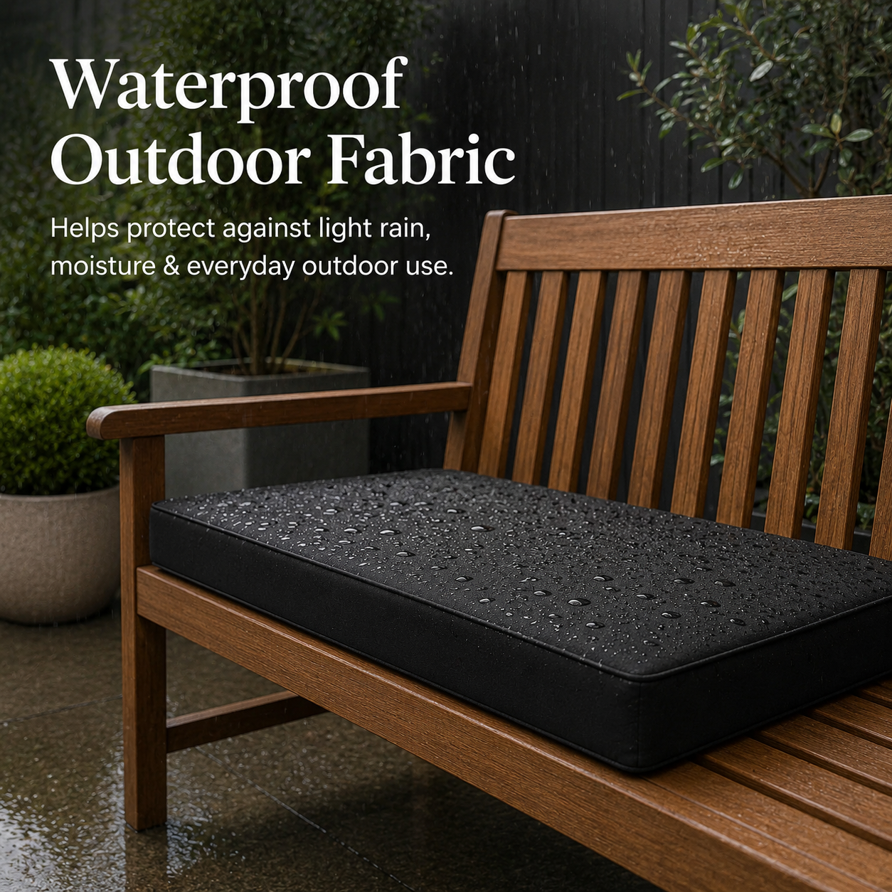 RAINBOW Waterproof Outdoor Bench Cushion Pad for Garden Benches