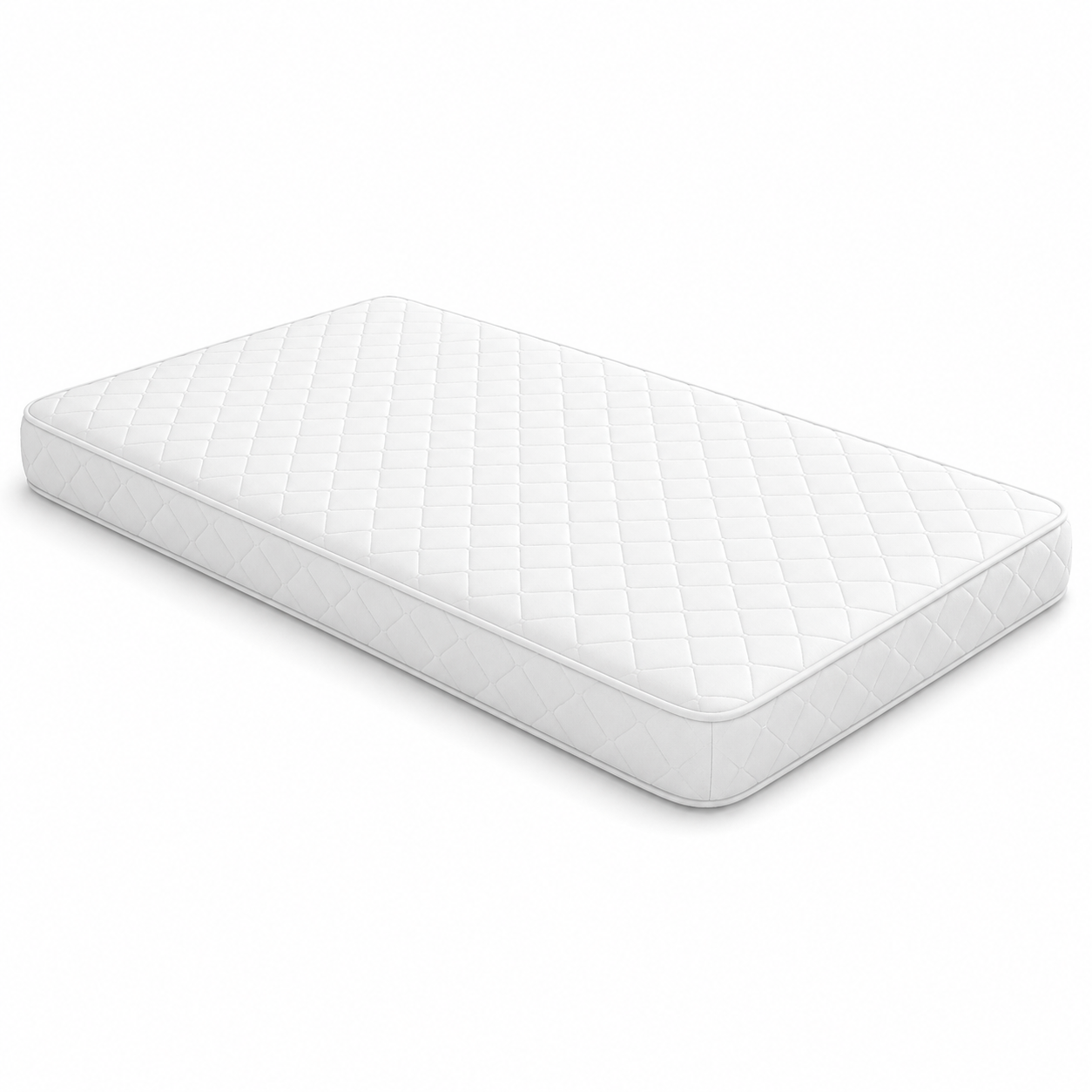 Cot Bed Mattress 130 x 70 x 7 cm with Super Soft Breathable Water-Resistant Quilted Cover