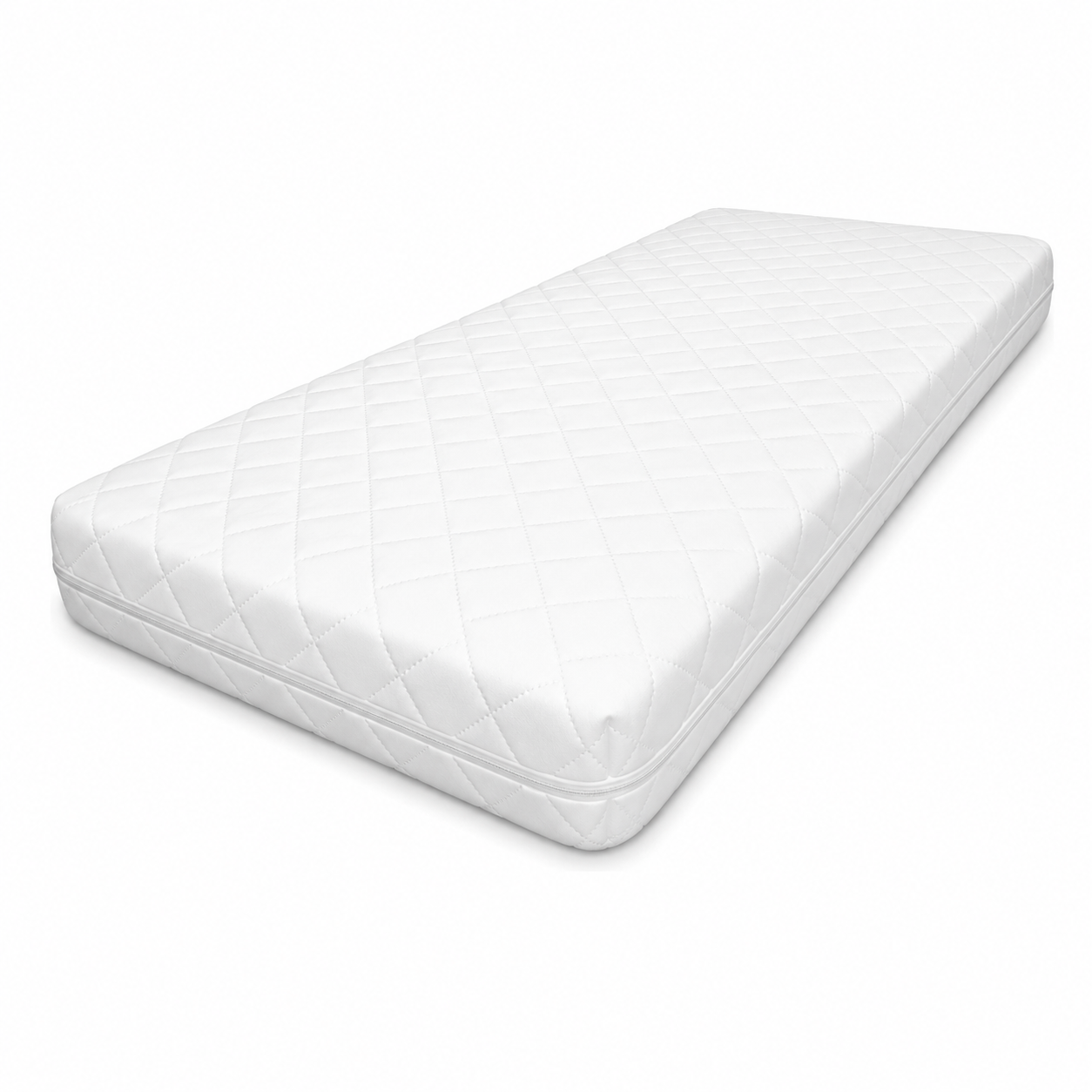 Children Cot Bed Mattress with Anti-Allergy Quilted Breathable Cover – Waterproof, Extra Thick, Double Sided, Removable Zip Cover, Made in UK