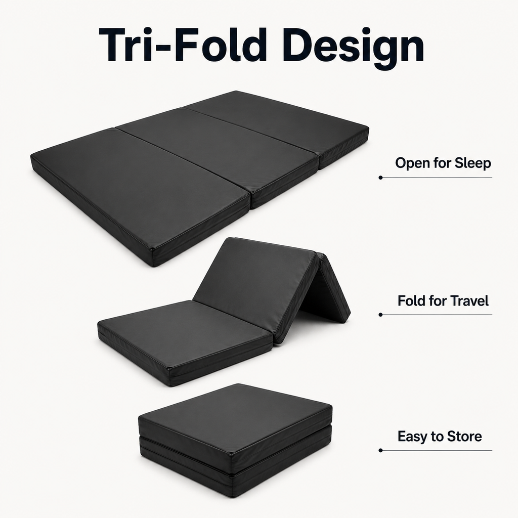 Camping Campervan & Motorhome Bed Mattress Topper for VW T4, T5, T6 and Mercedes Vans