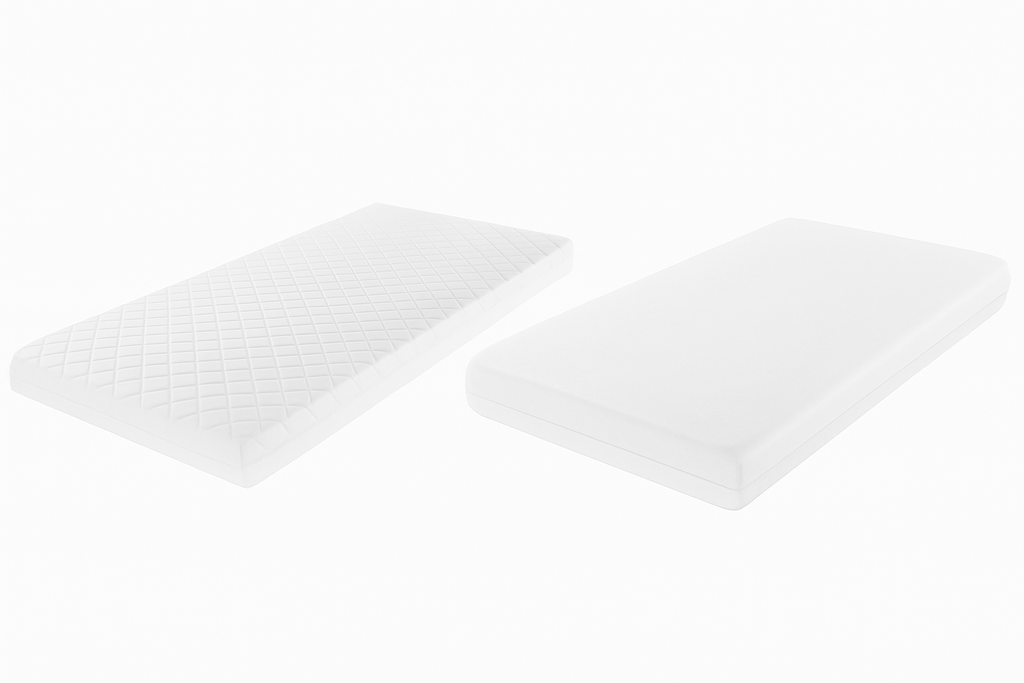 Baby Travel Cot Bed Mattress Extra Thick, Quilted Breathable